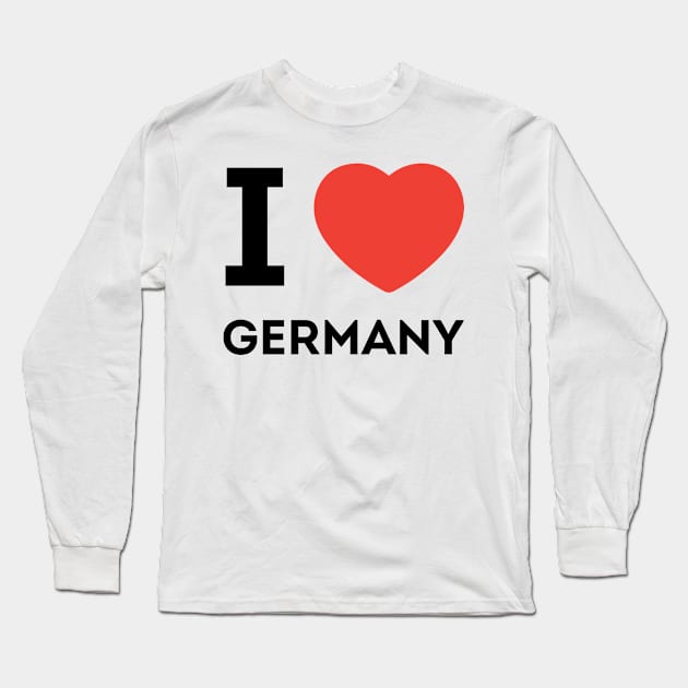 I LOVE GERMANY Long Sleeve T-Shirt by JamesBennettBeta